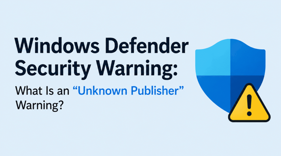 How to Remove the Unknown Publisher Warning in Windows