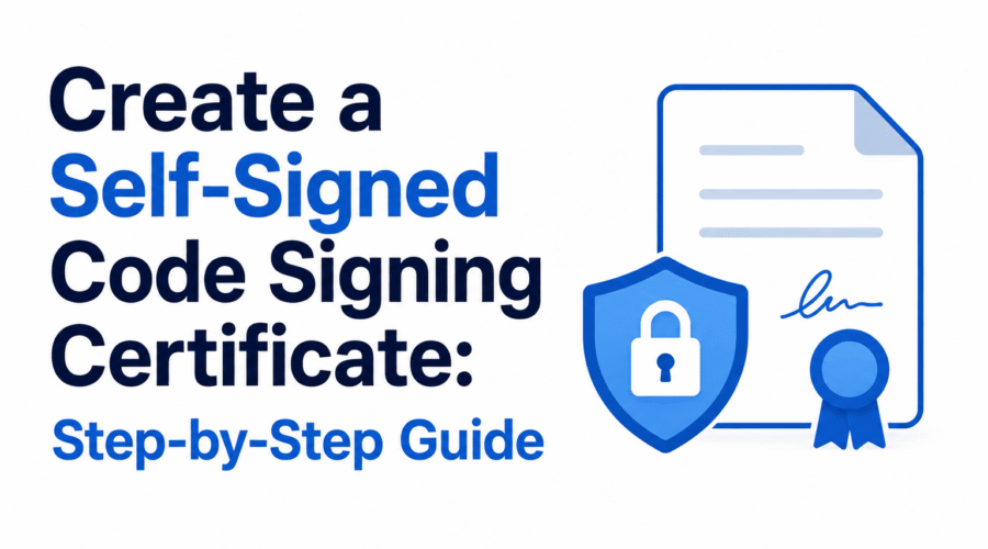 Self-Signed Code Signing Certificates