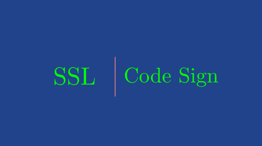 code sign vs ssl