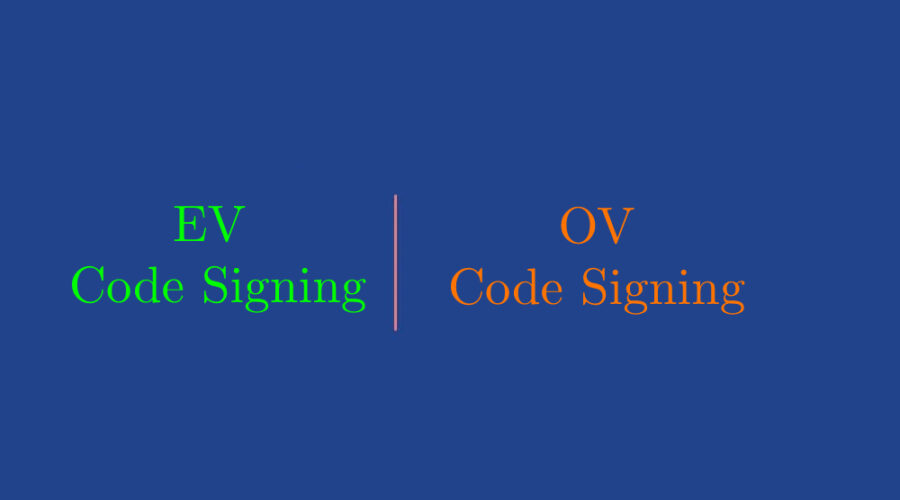 ov vs ev code signing