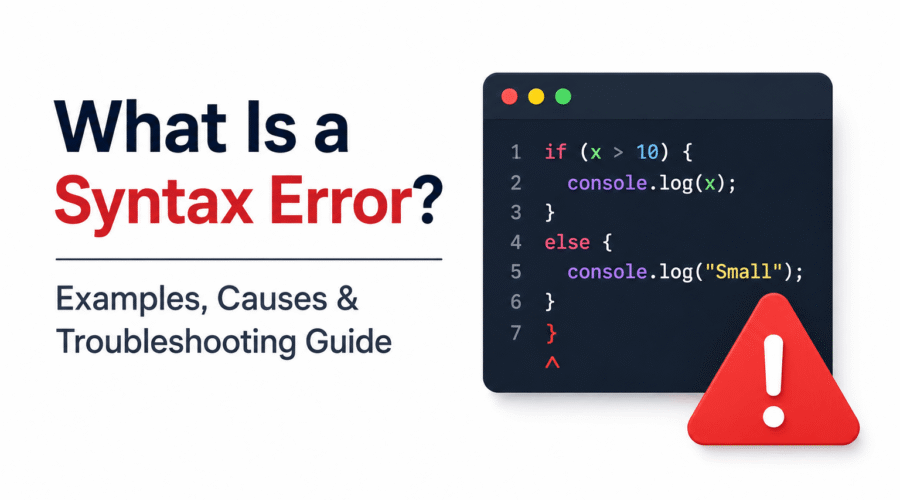 Understanding Syntax Errors