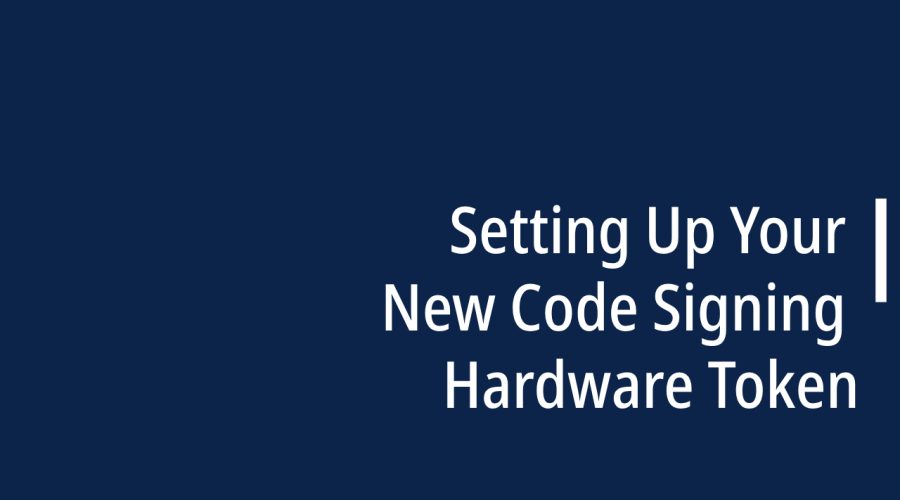 Code Signing Hardware Token