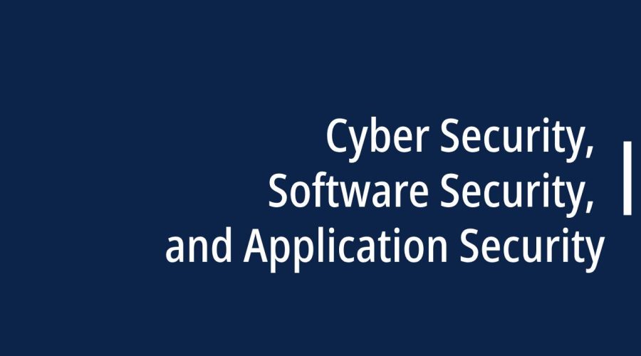 Cyber Security, Software Security, and Application Security
