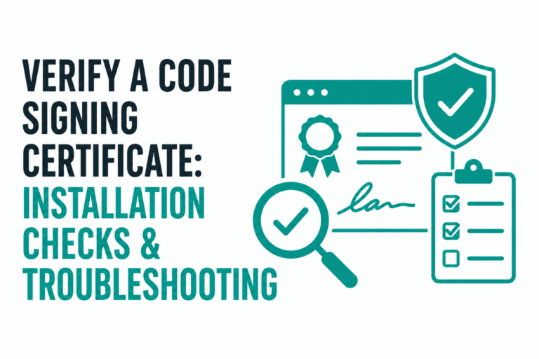 How to Verify Your Code Signing Certificate Installation