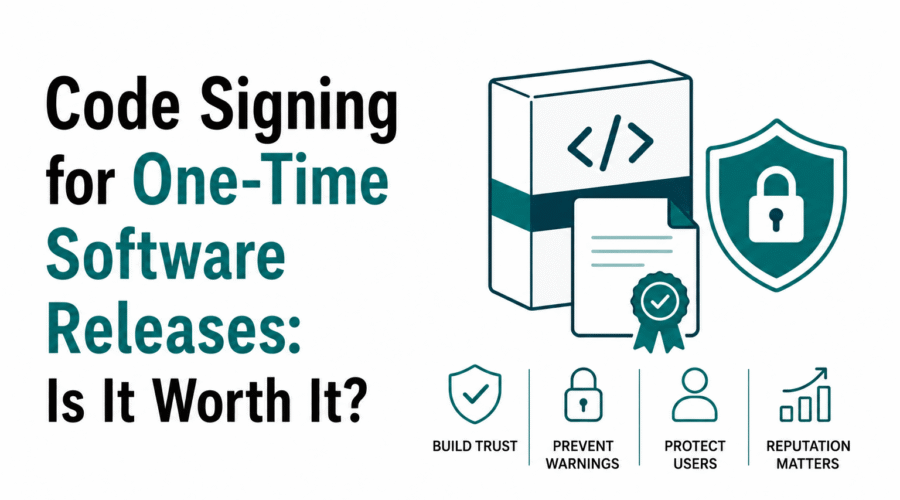 Code Signing for One-Time Software Releases